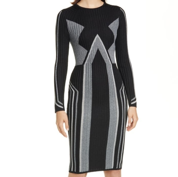🍒NWT🍒 TED BAKER METALLIC SWEATER DRESS - Picture 9 of 13